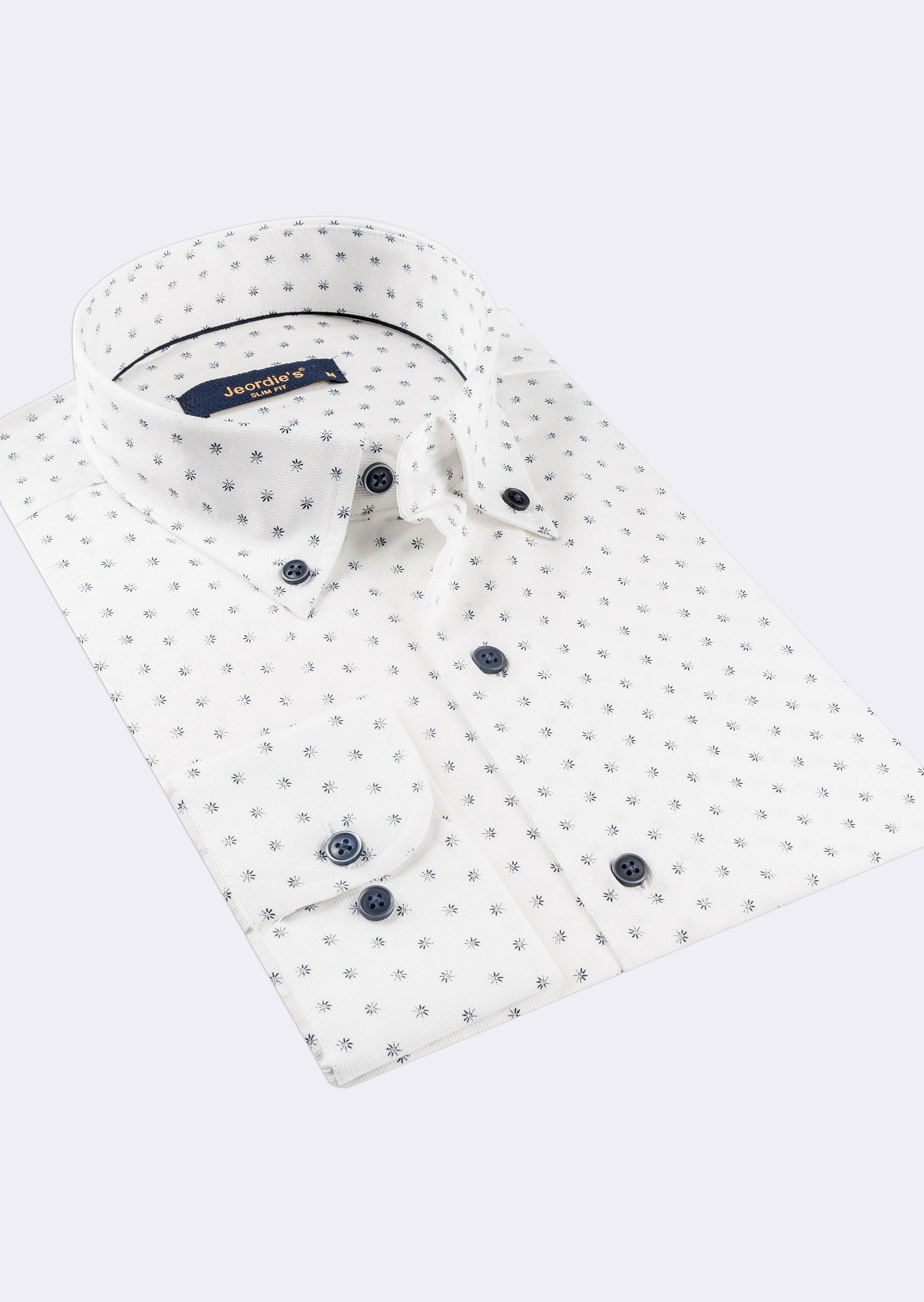 White - Navy Long Sleeve Shirt