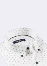 White - Navy Long Sleeve Shirt