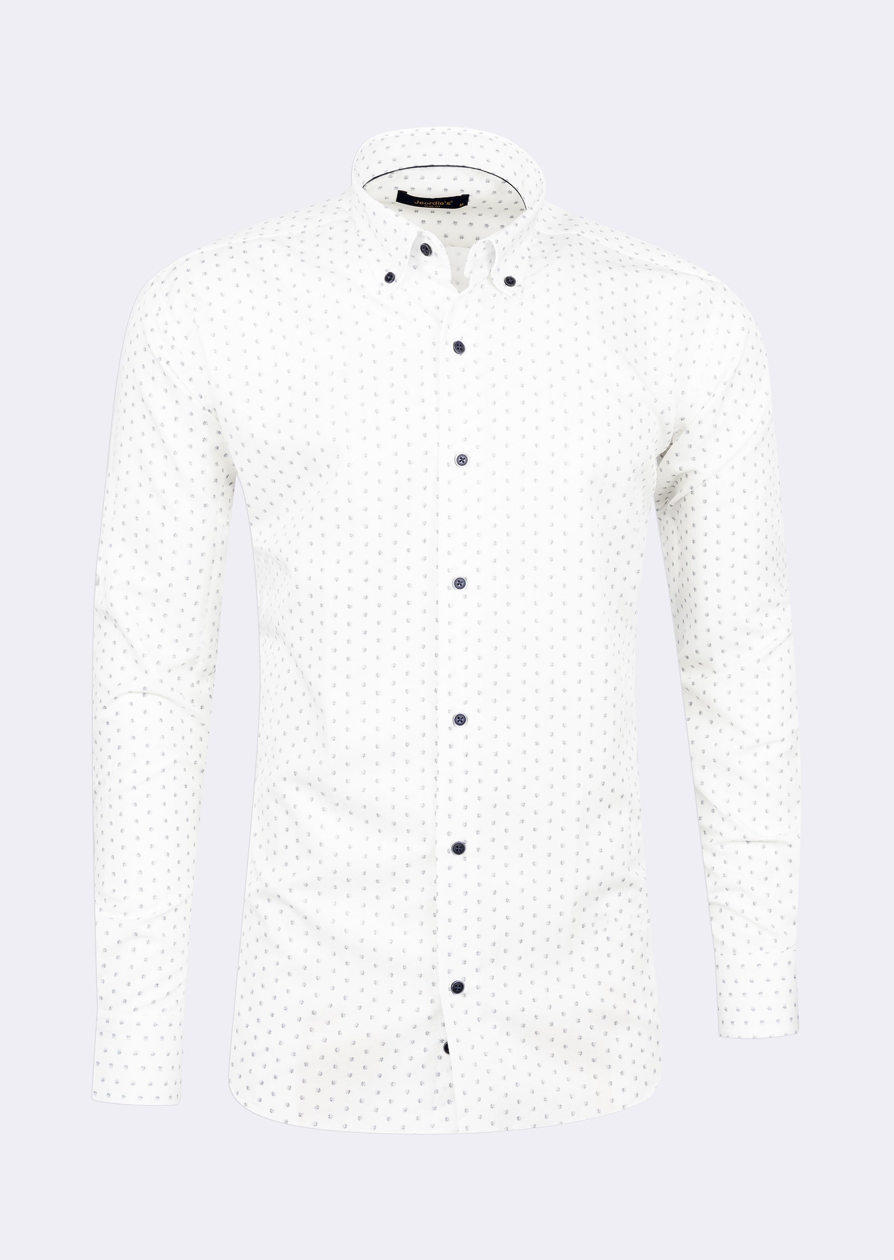 White - Navy Long Sleeve Shirt