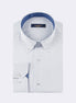 White - Navy Long Sleeve Shirt