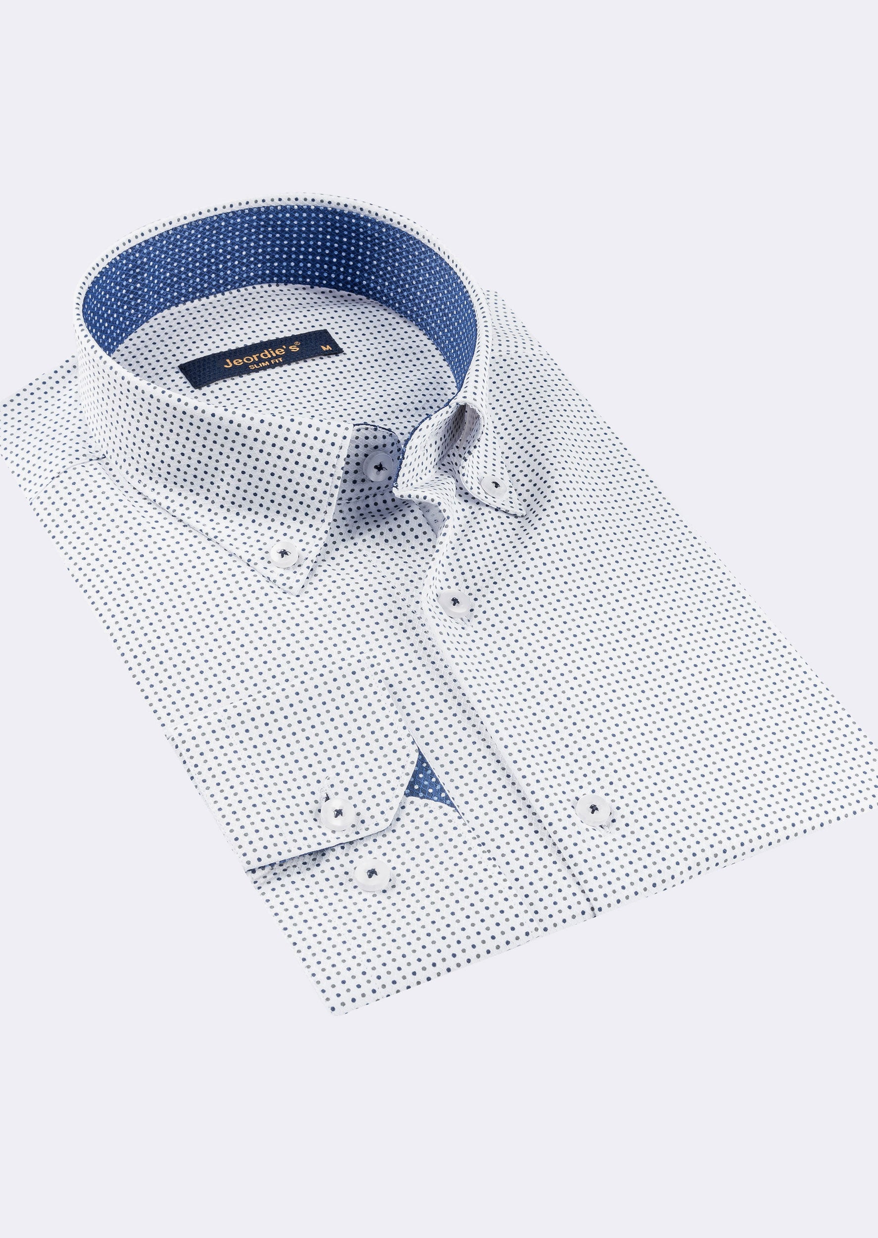 White - Navy Long Sleeve Shirt