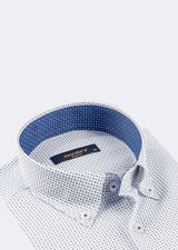 White - Navy Long Sleeve Shirt