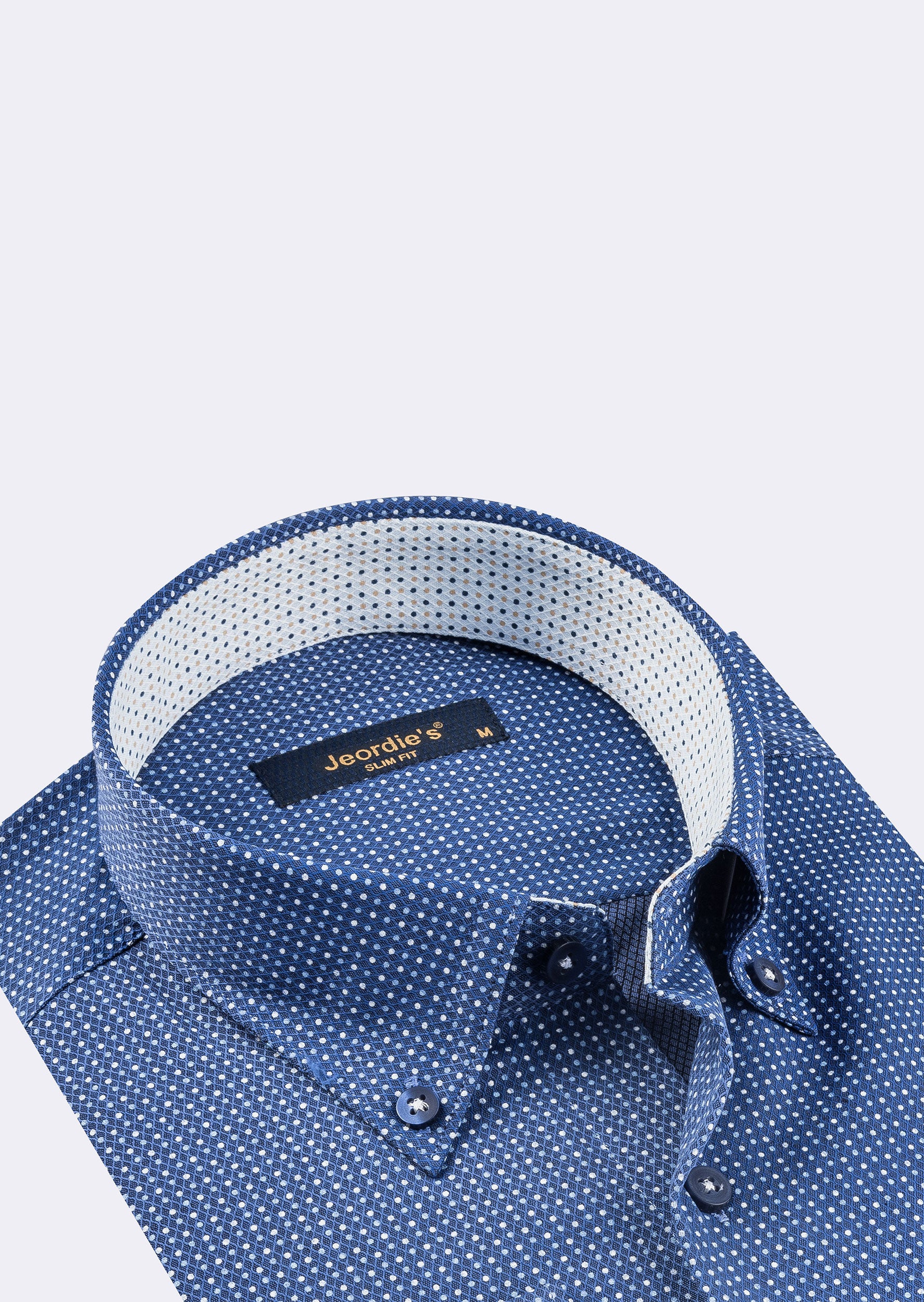 Navy - White Long Sleeve Shirt