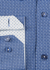 Navy - White Long Sleeve Shirt