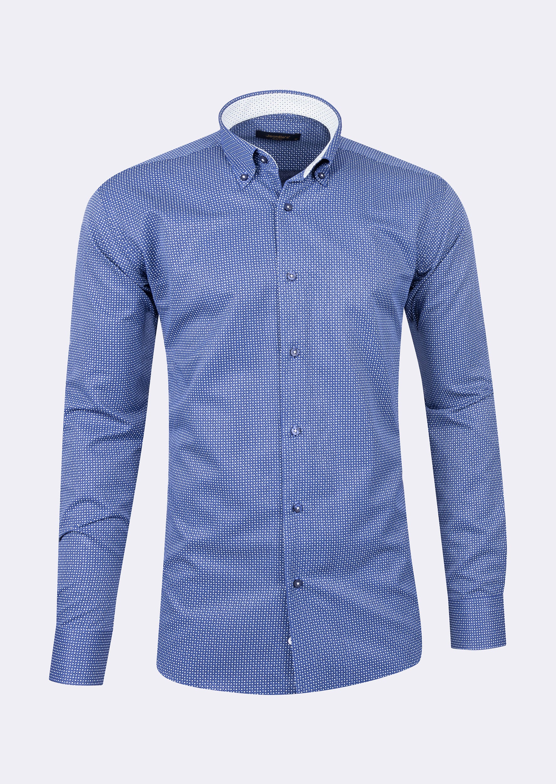 Navy - White Long Sleeve Shirt