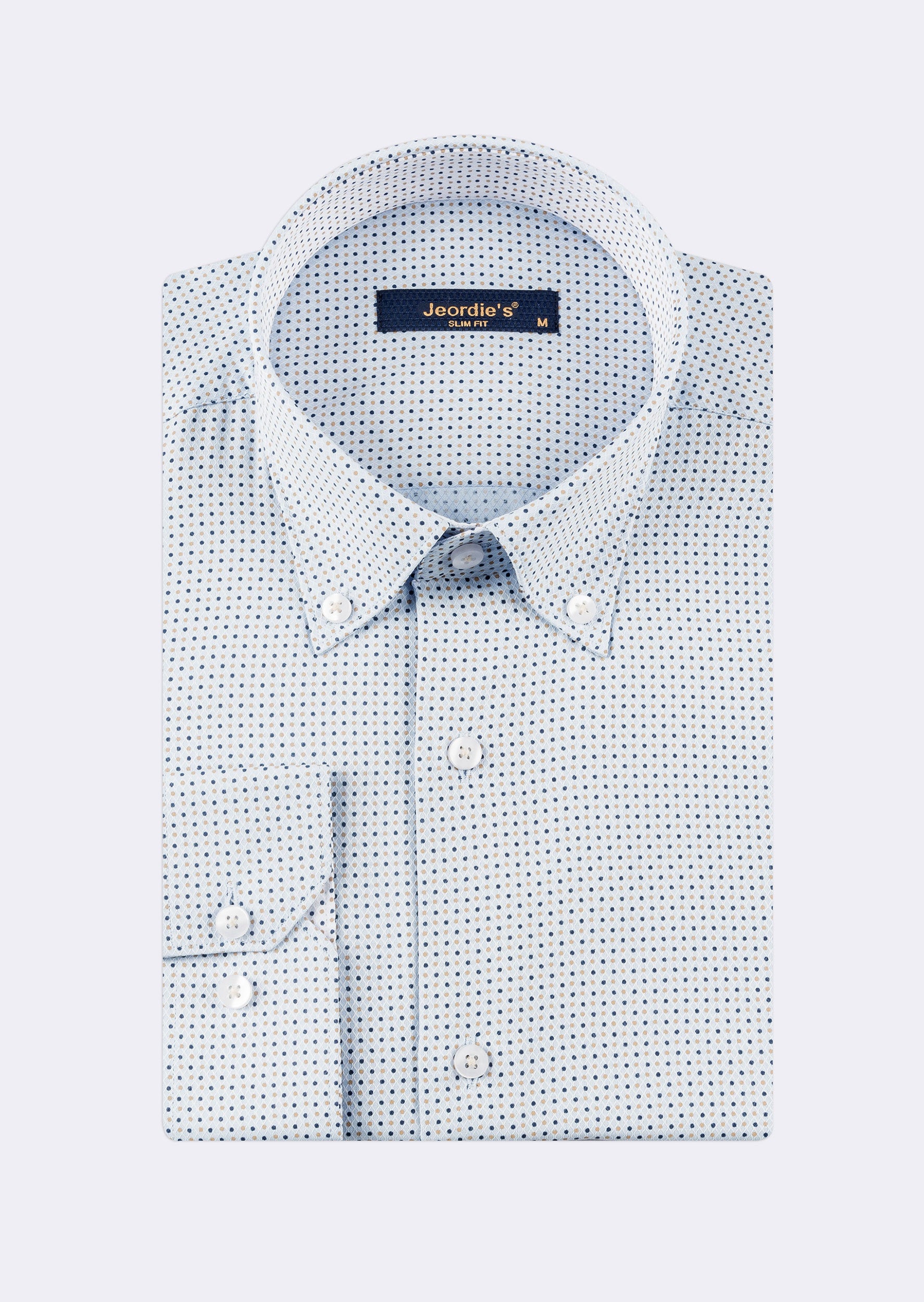 Blue - Beige Long Sleeve Shirt