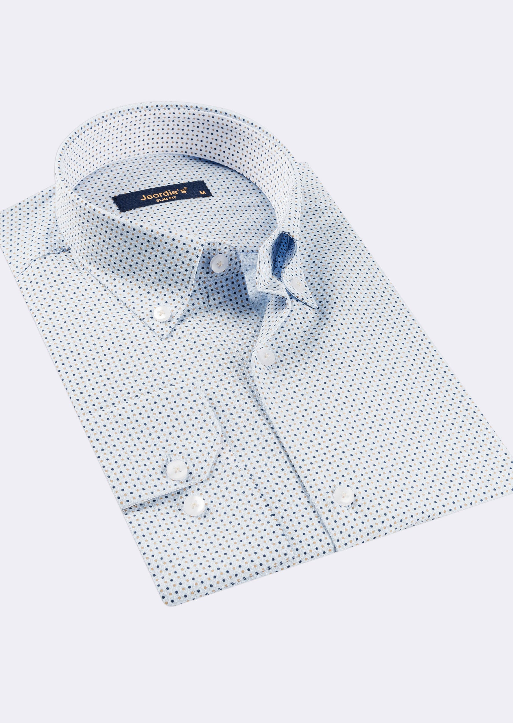Blue - Beige Long Sleeve Shirt