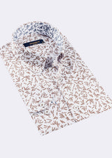 White - Brown Long Sleeve Shirt