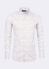 White - Brown Long Sleeve Shirt