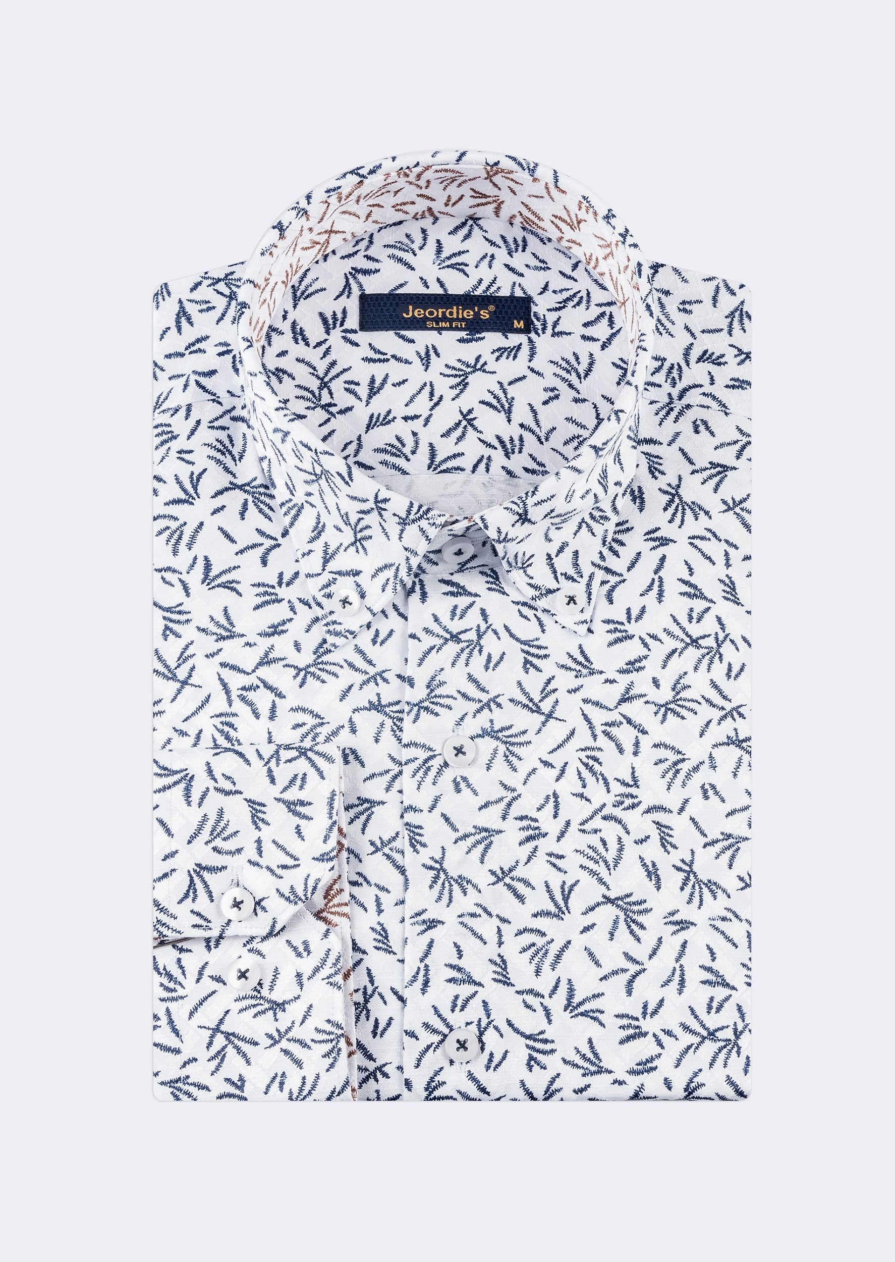 White - Navy Long Sleeve Shirt