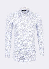 White - Navy Long Sleeve Shirt