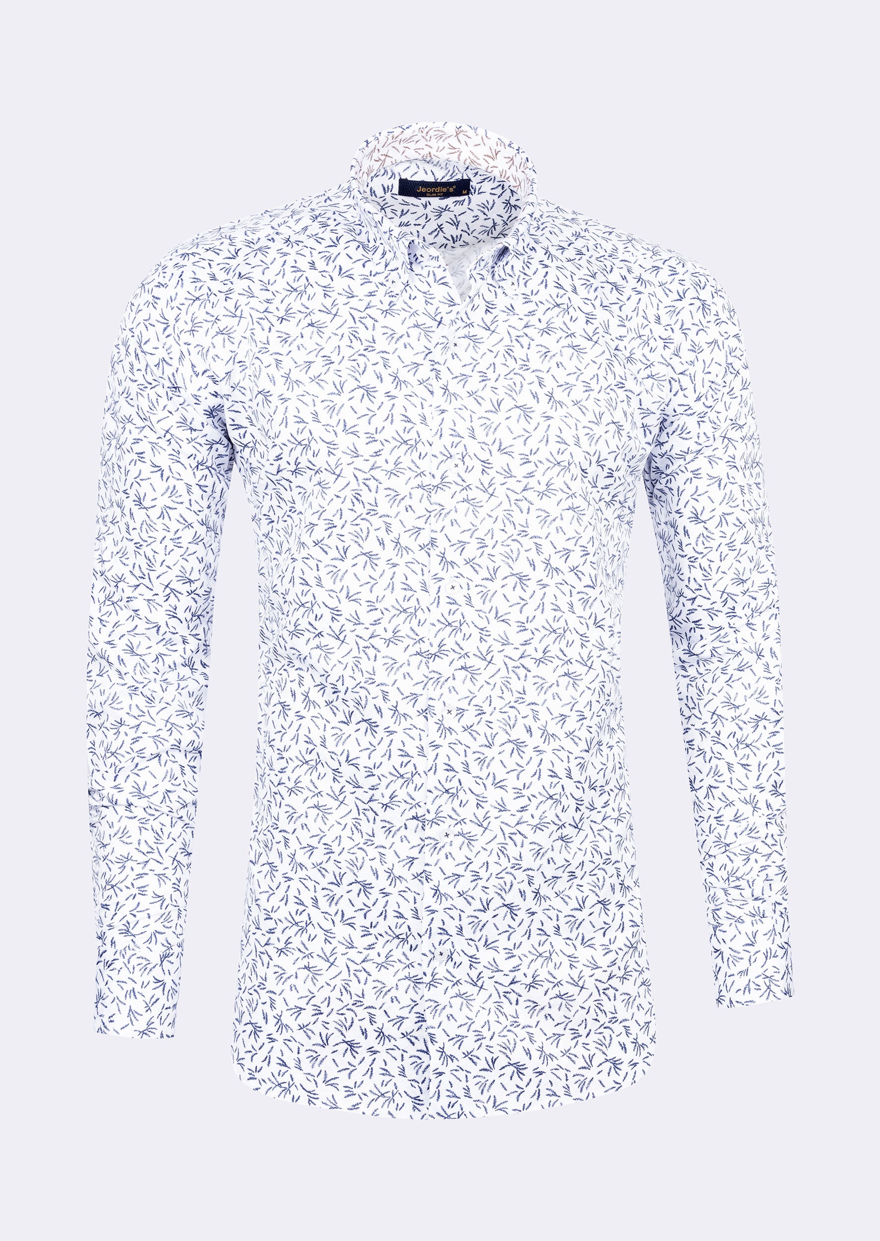 White - Navy Long Sleeve Shirt