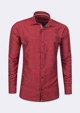 Burgundy Long Sleeve Shirt