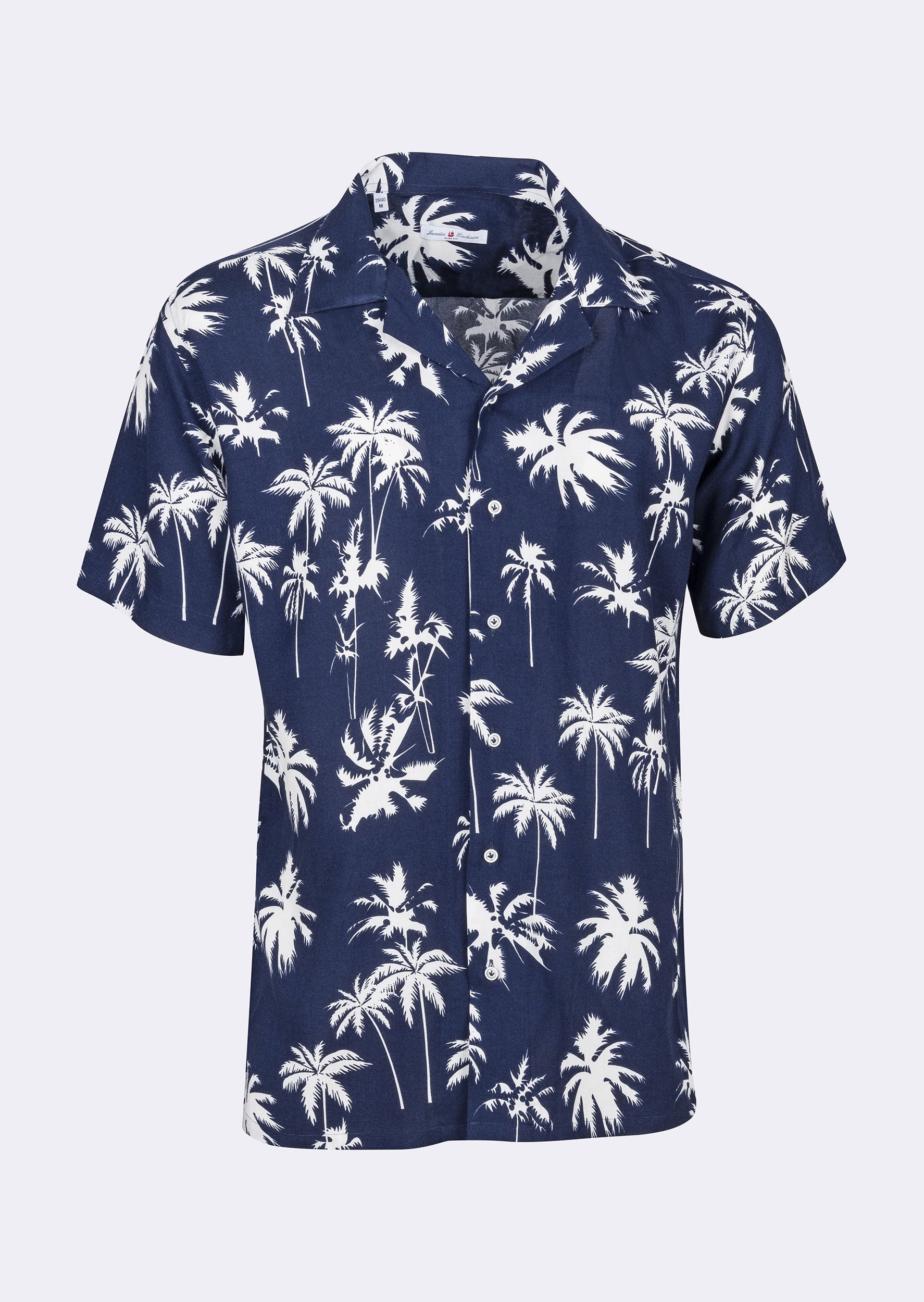 Navy - White Short Sleeve Shirt