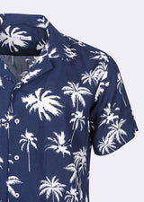 Navy - White Short Sleeve Shirt