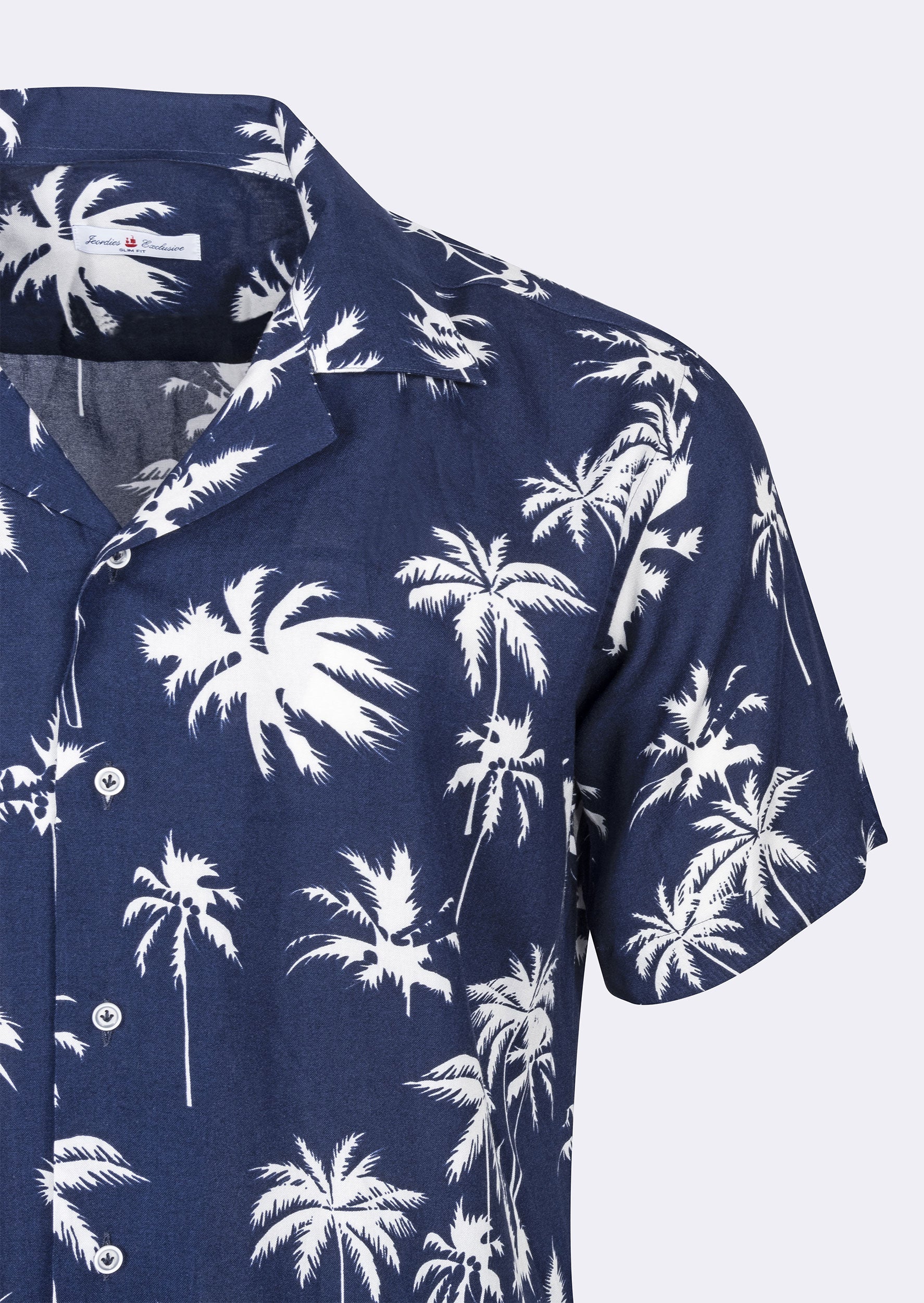 Navy - White Short Sleeve Shirt