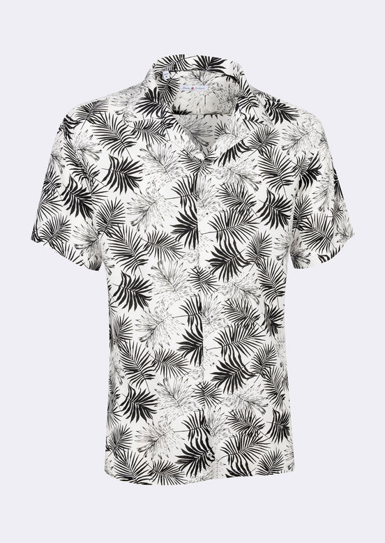 White - Black Short Sleeve Shirt
