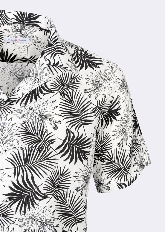 White - Black Short Sleeve Shirt