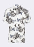 White - Grey Short Sleeve Shirt