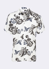 White - Grey Short Sleeve Shirt