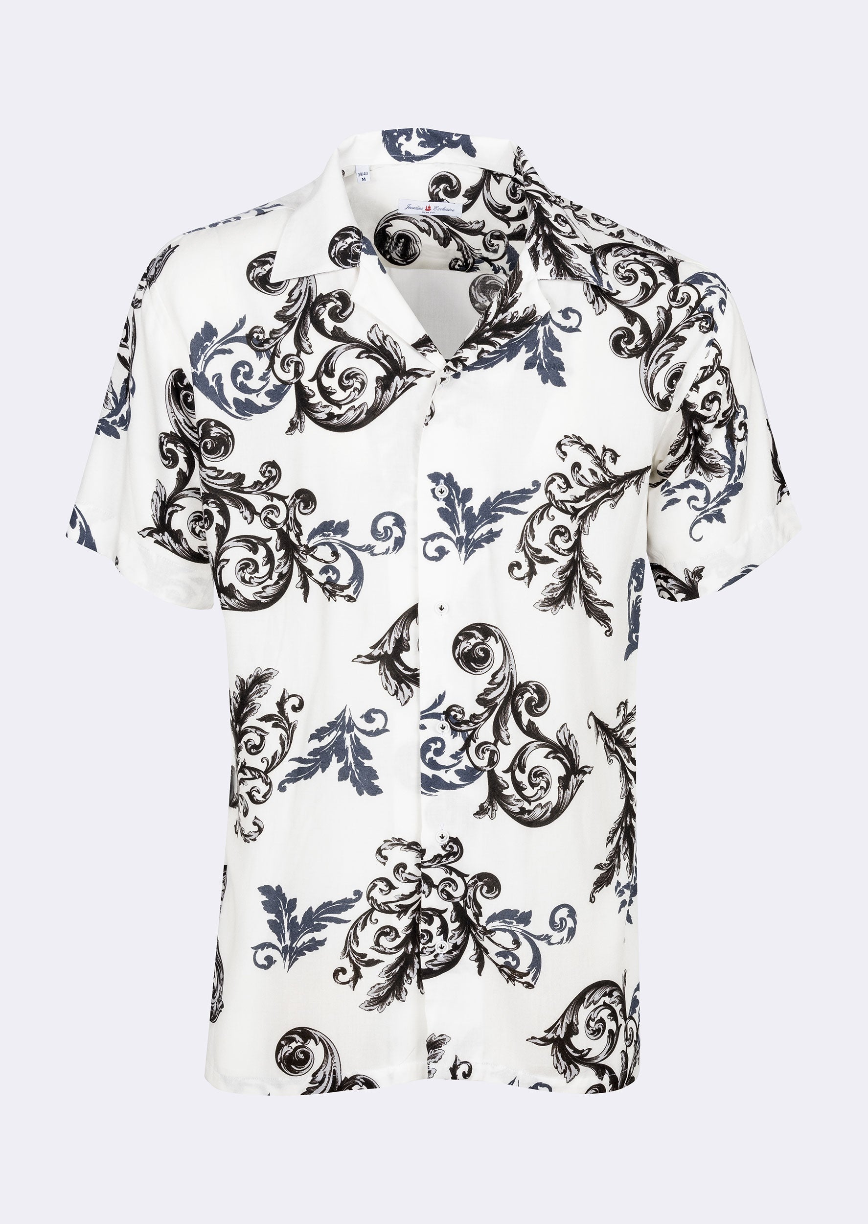White - Grey Short Sleeve Shirt