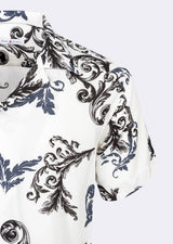 White - Grey Short Sleeve Shirt