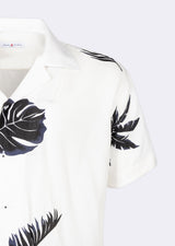 White - Dark Navy Short Sleeve Shirt