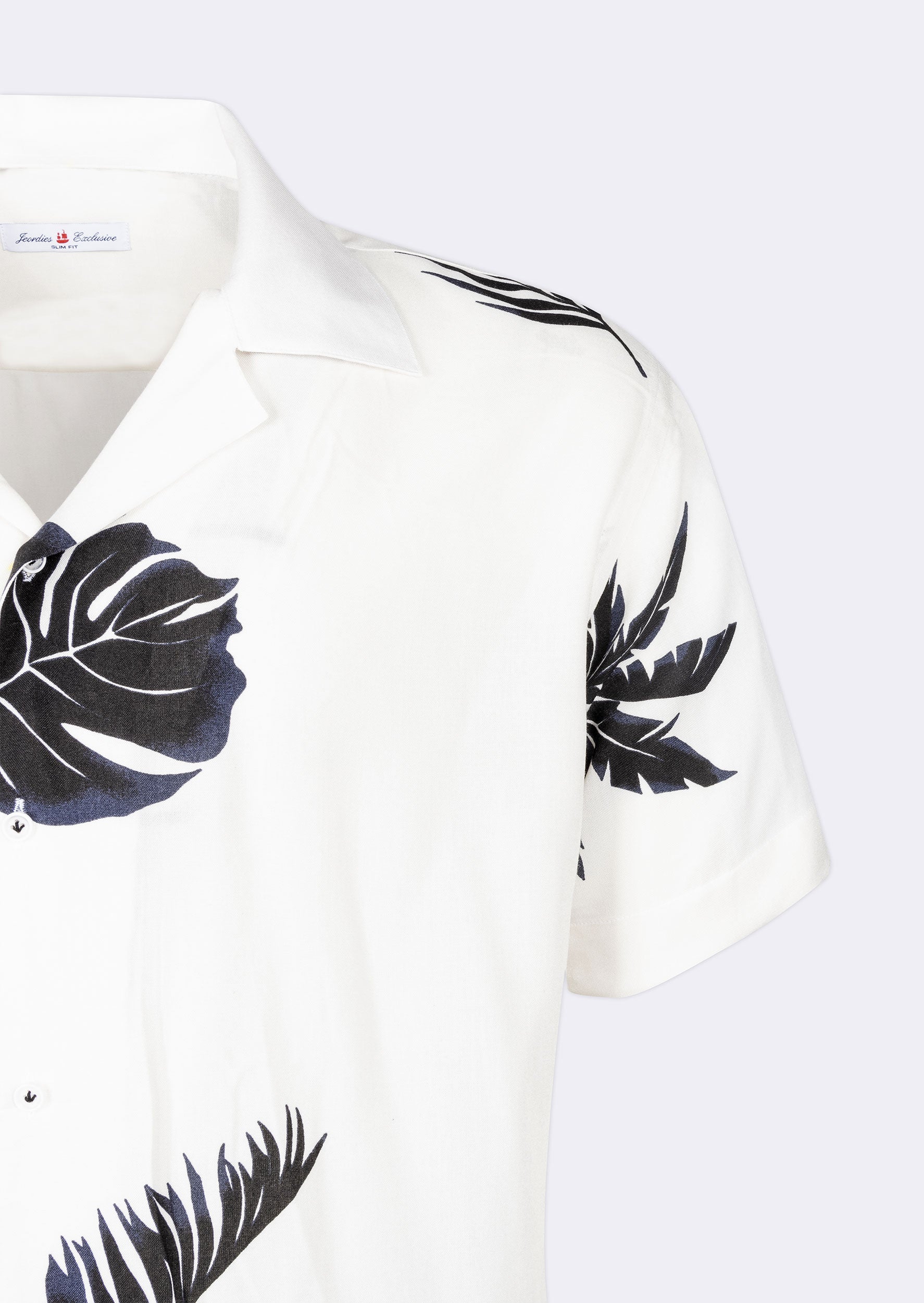 White - Dark Navy Short Sleeve Shirt