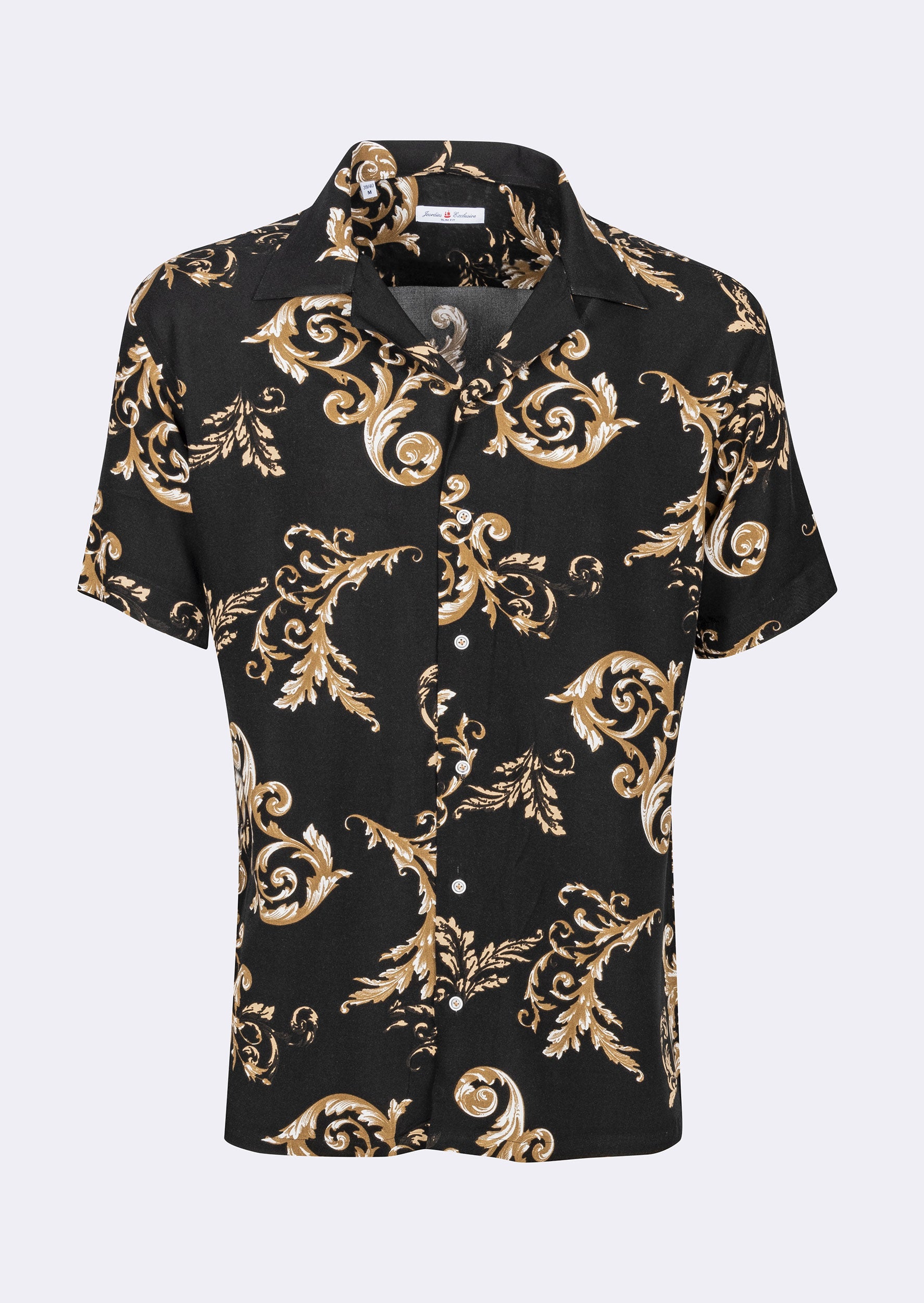 Black - Brown Short Sleeve Shirt