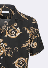 Black - Brown Short Sleeve Shirt