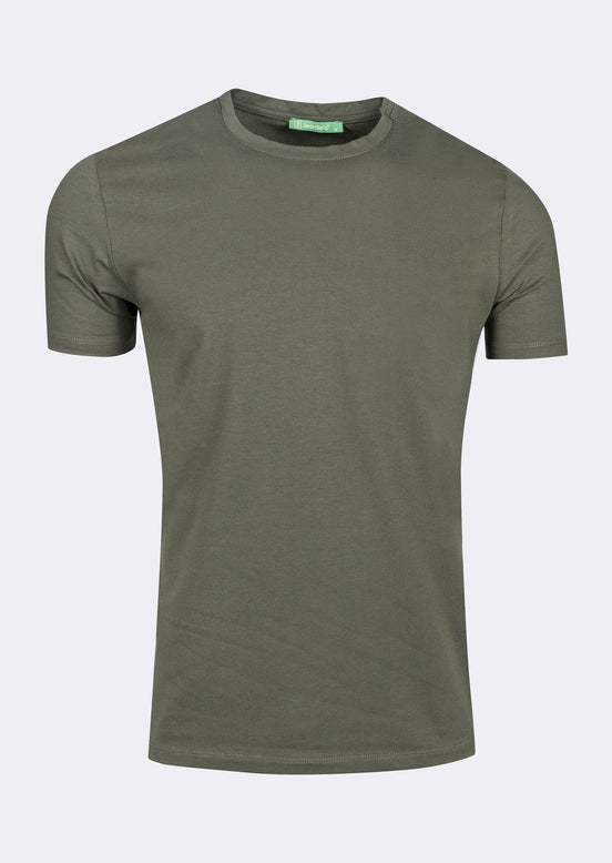 Khaki Crew Neck T-shirt
