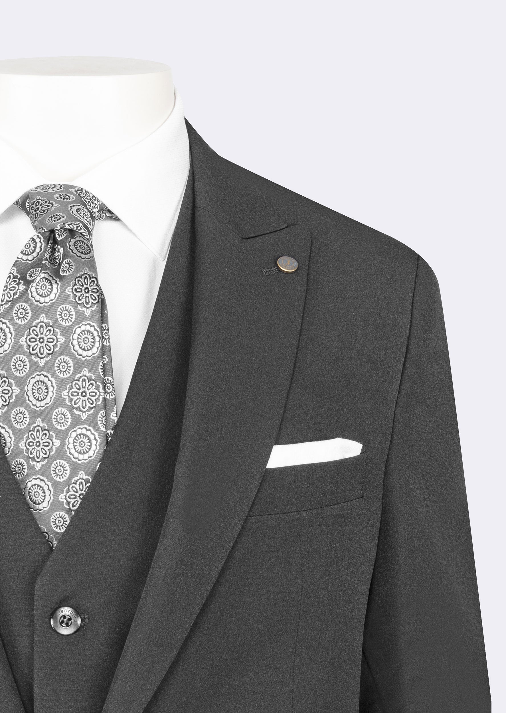 Black Three-Piece Suit