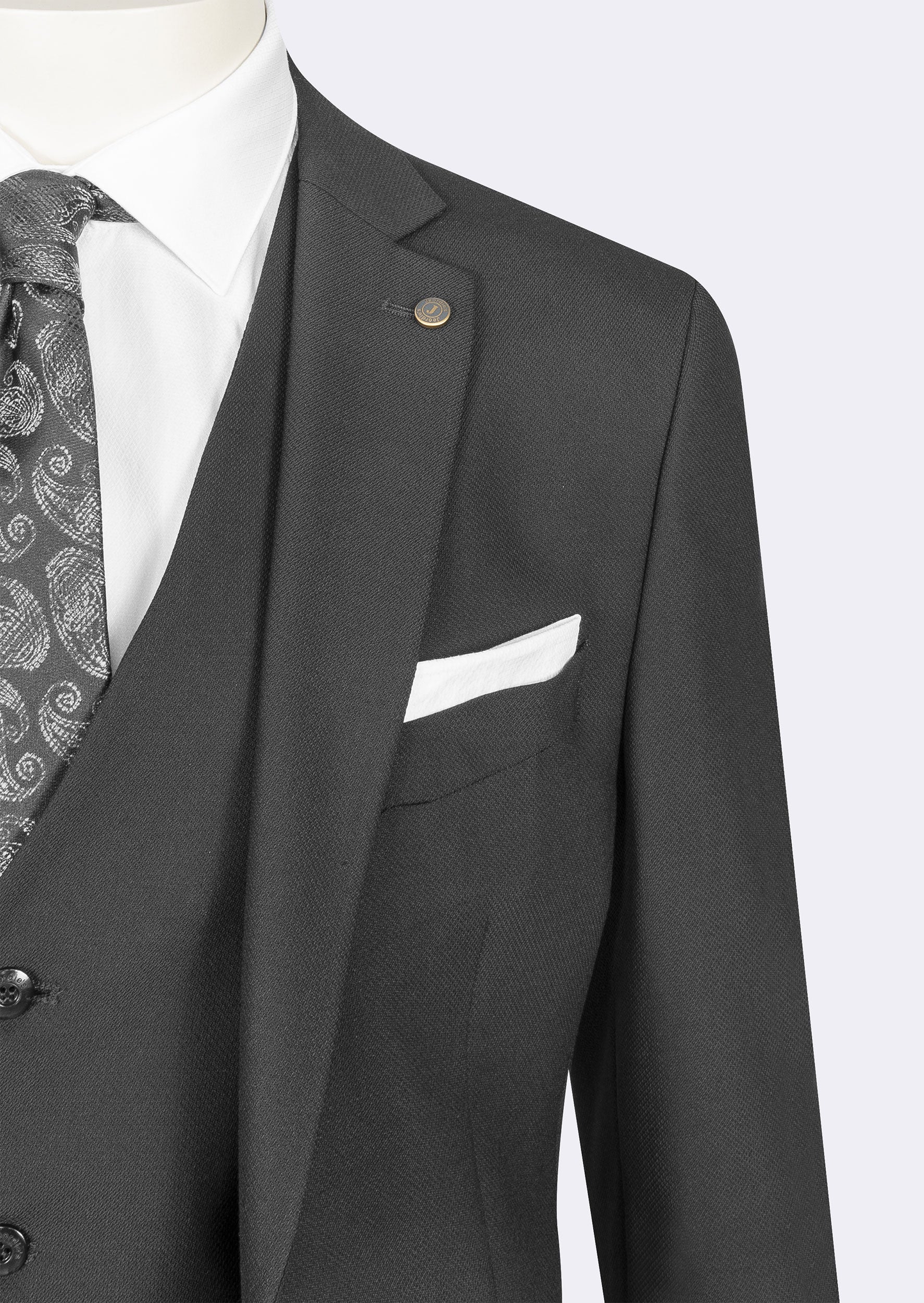 Black Three-Piece Suit