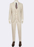 Beige Three-Piece Suit