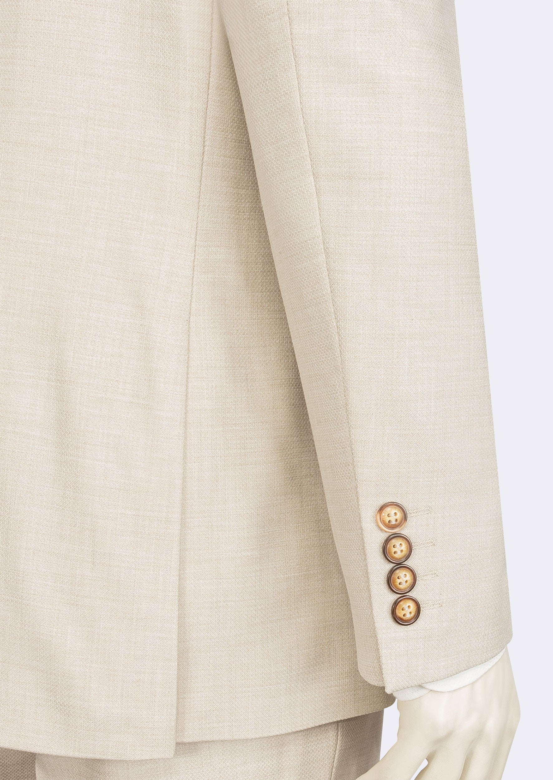 Beige Three-Piece Suit