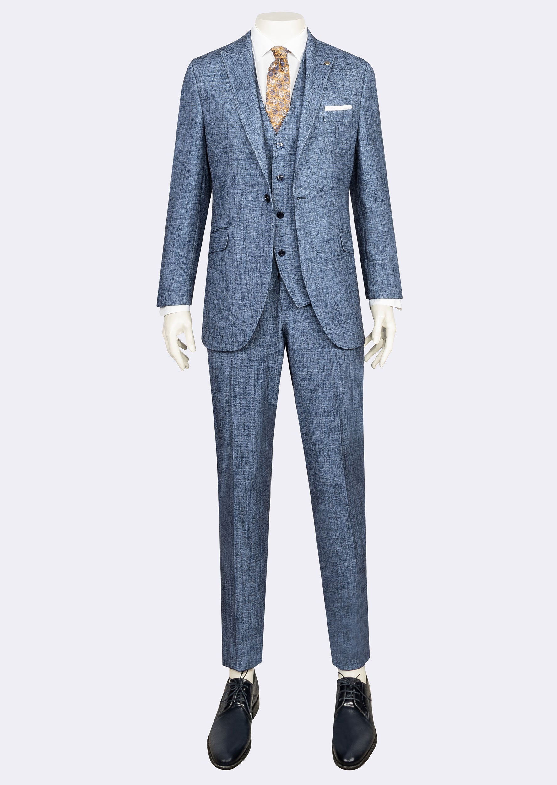 Indigo Three-Piece Suit