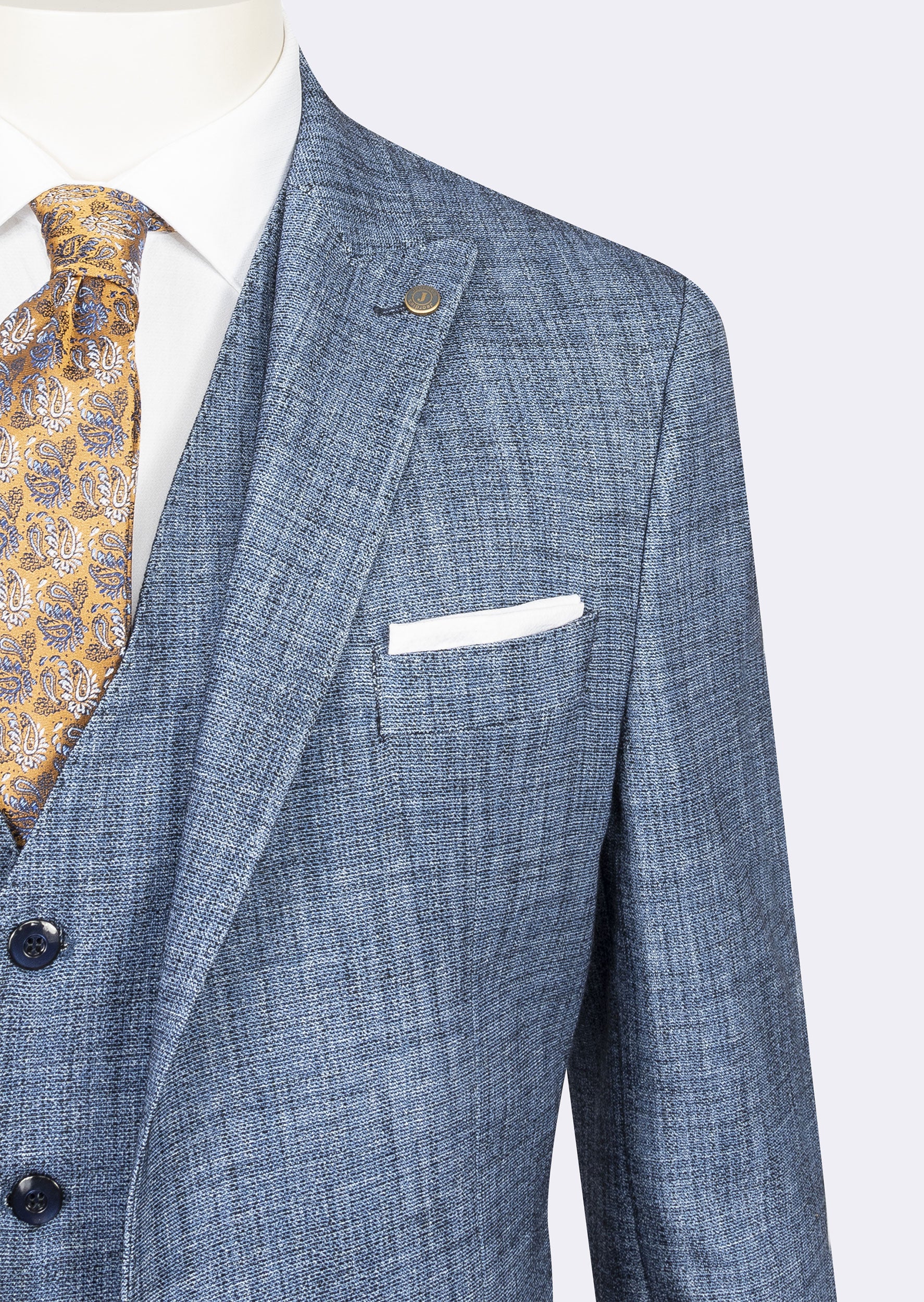 Indigo Three-Piece Suit
