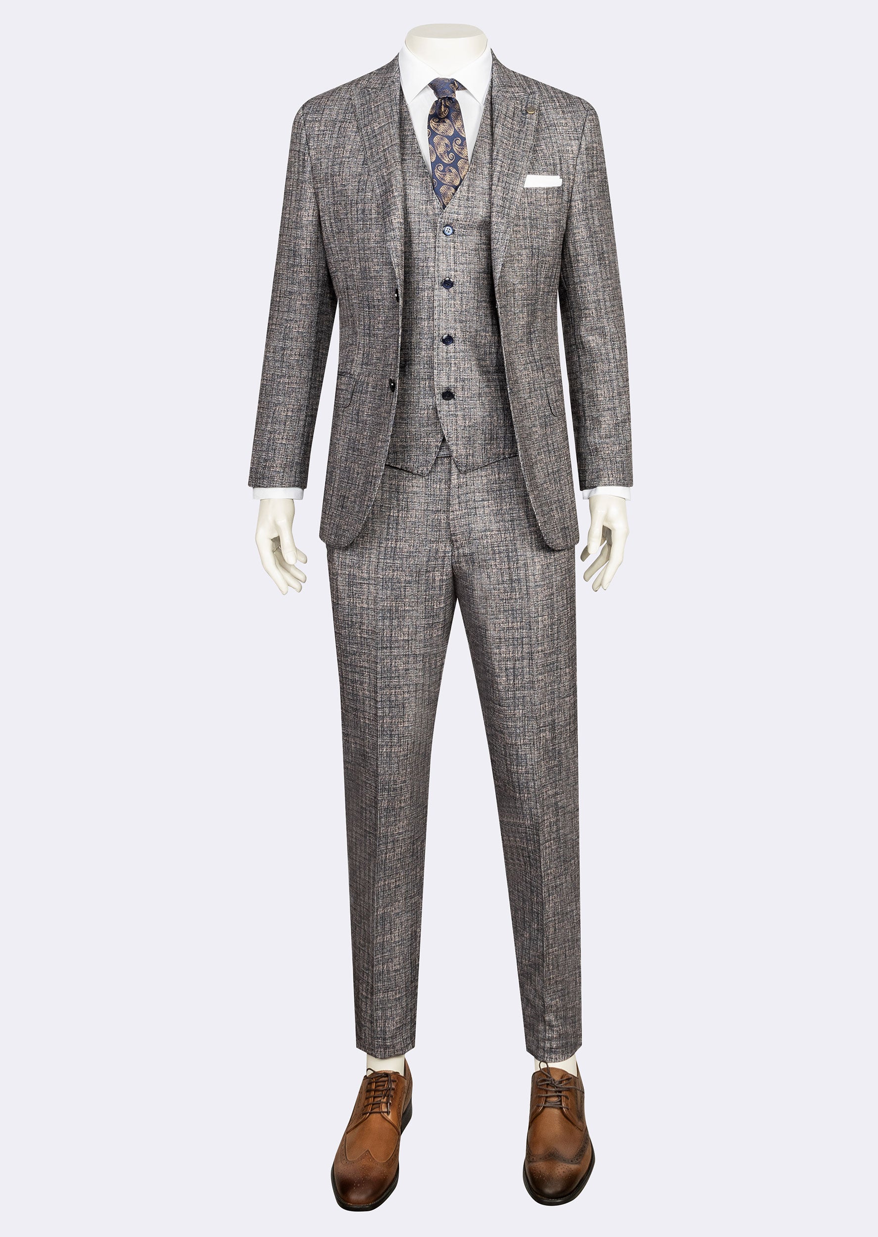 Brown Three-Piece Suit