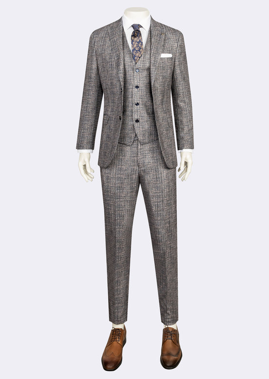 Brown Three-Piece Suit