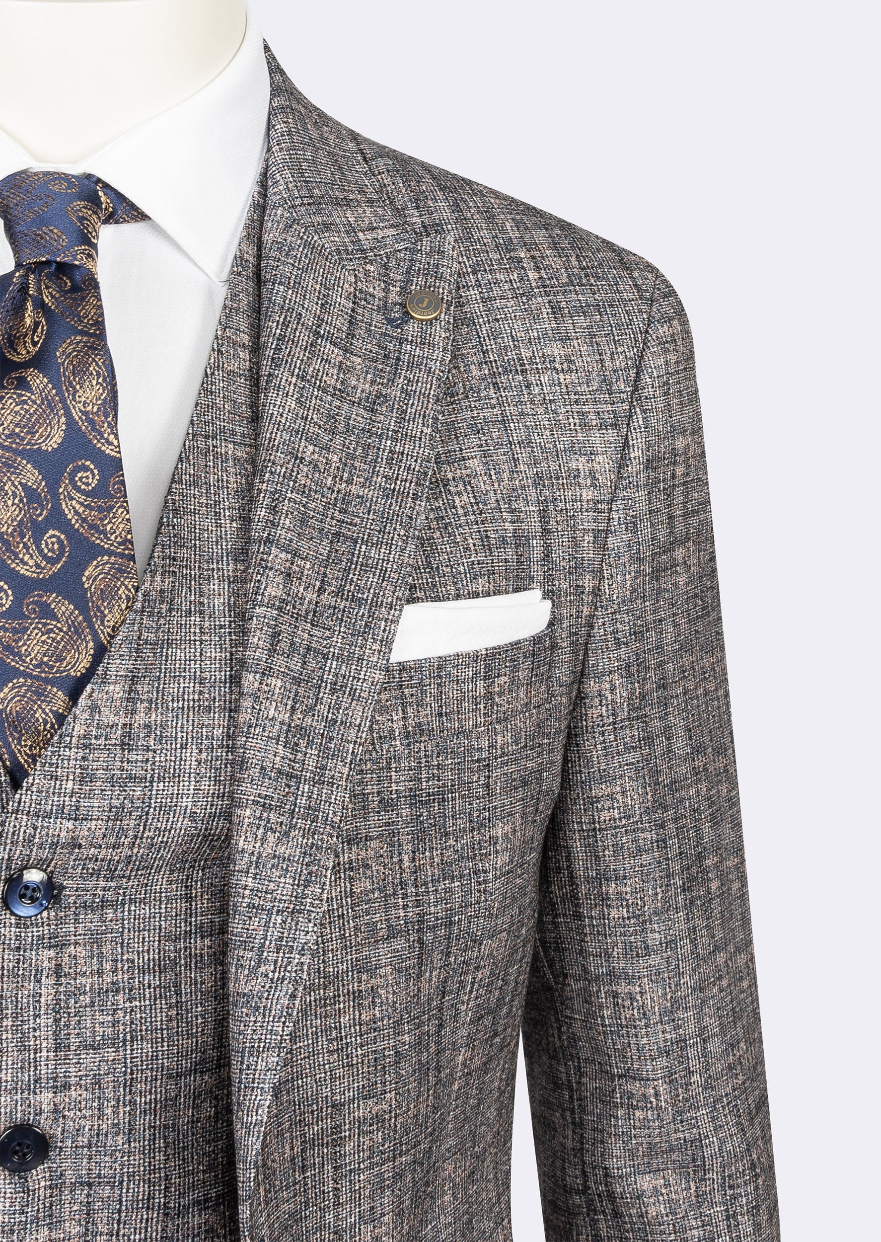 Brown Three-Piece Suit