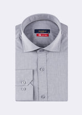 Grey Melange Long Sleeve Shirt