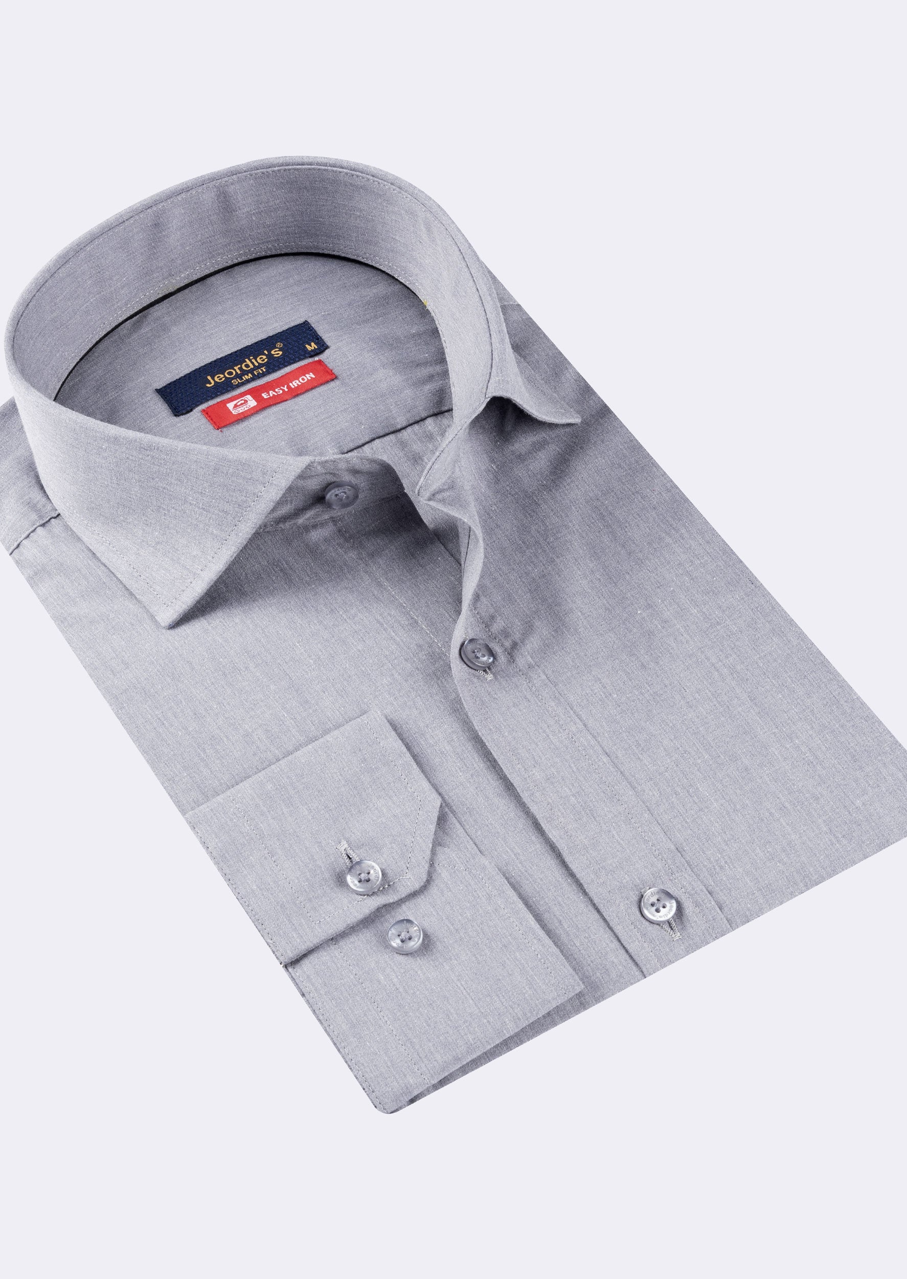 Grey Melange Long Sleeve Shirt