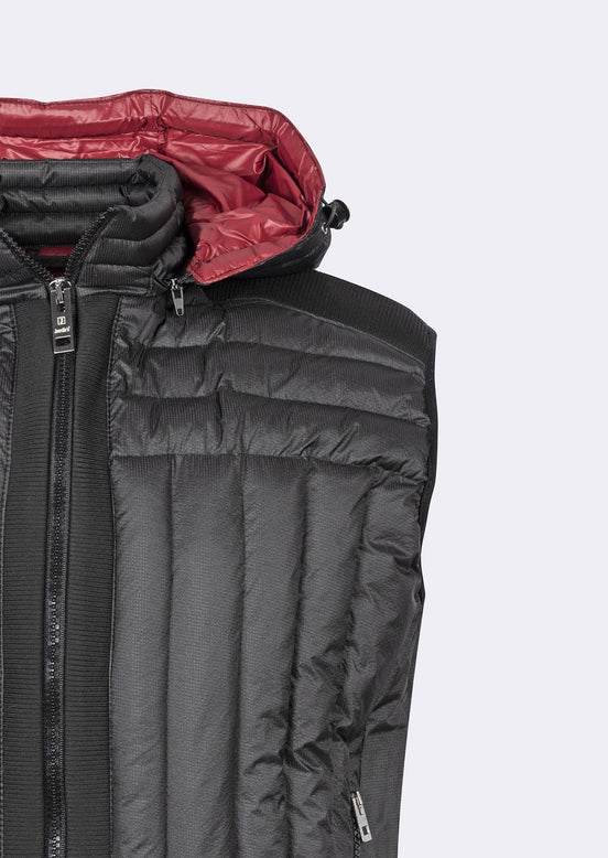 Black Quilted Vest