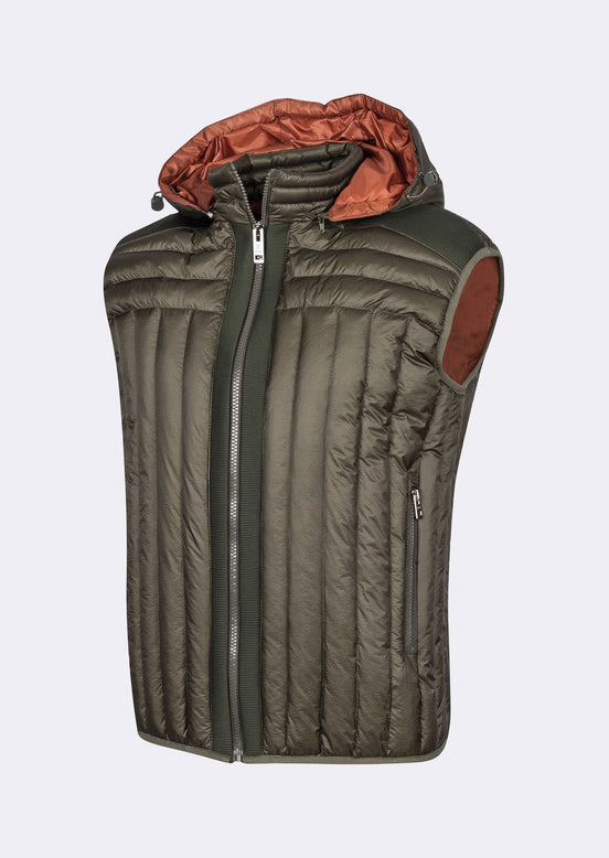 Khaki Quilted Vest