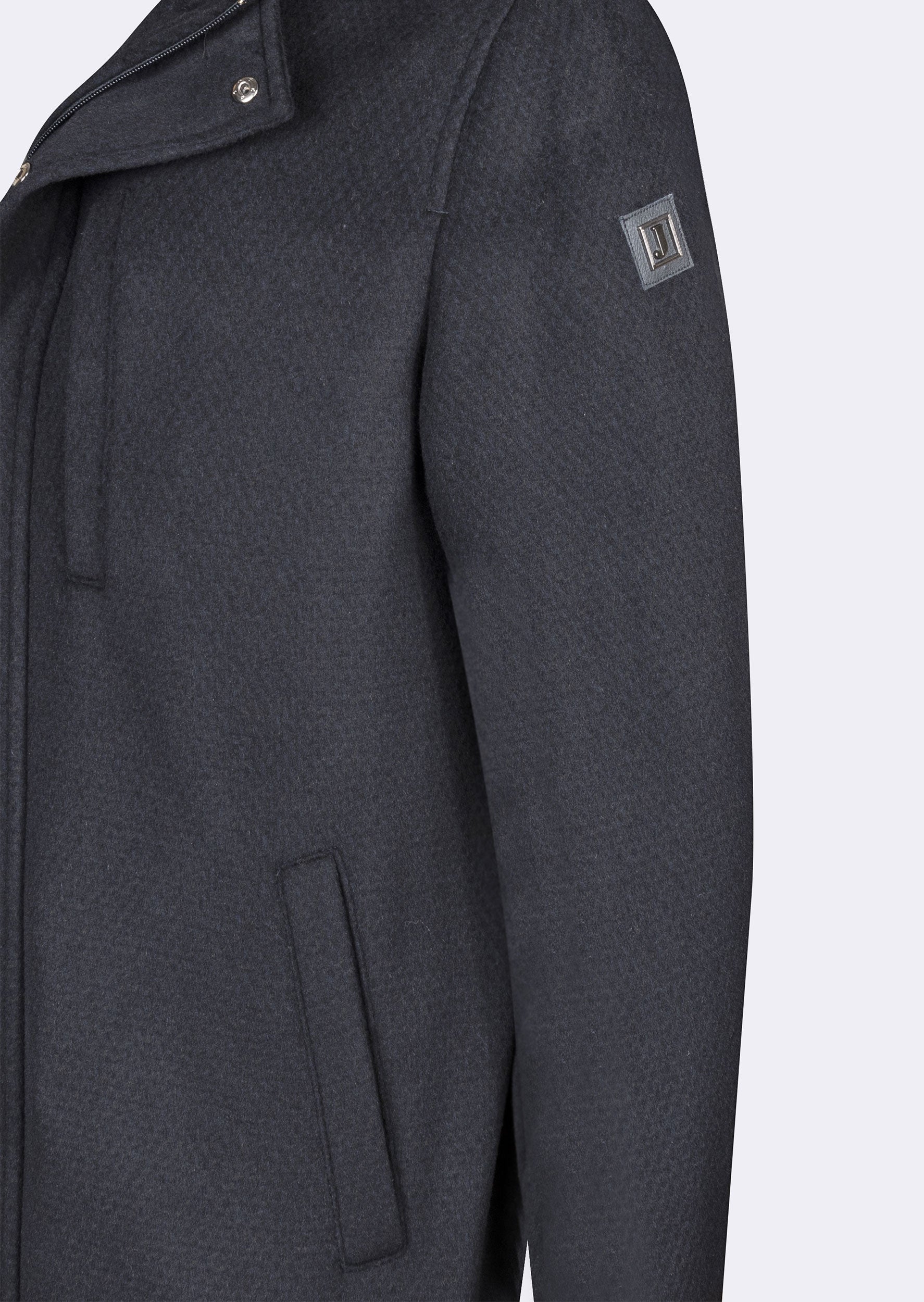 Navy Wool Coat