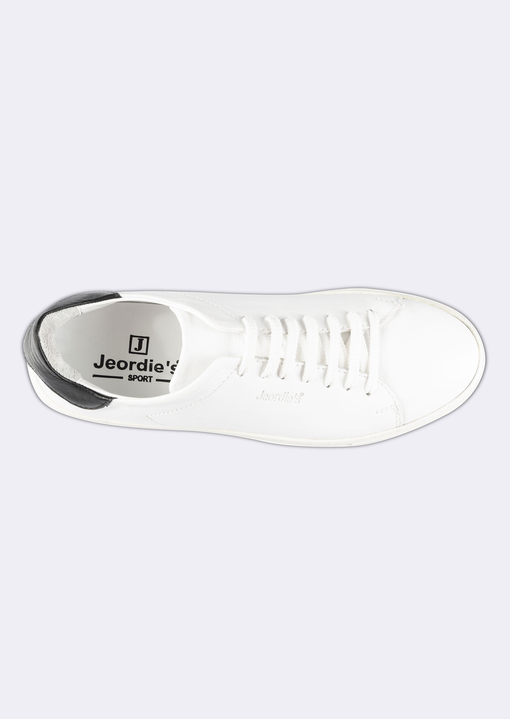 White - Black Trainers