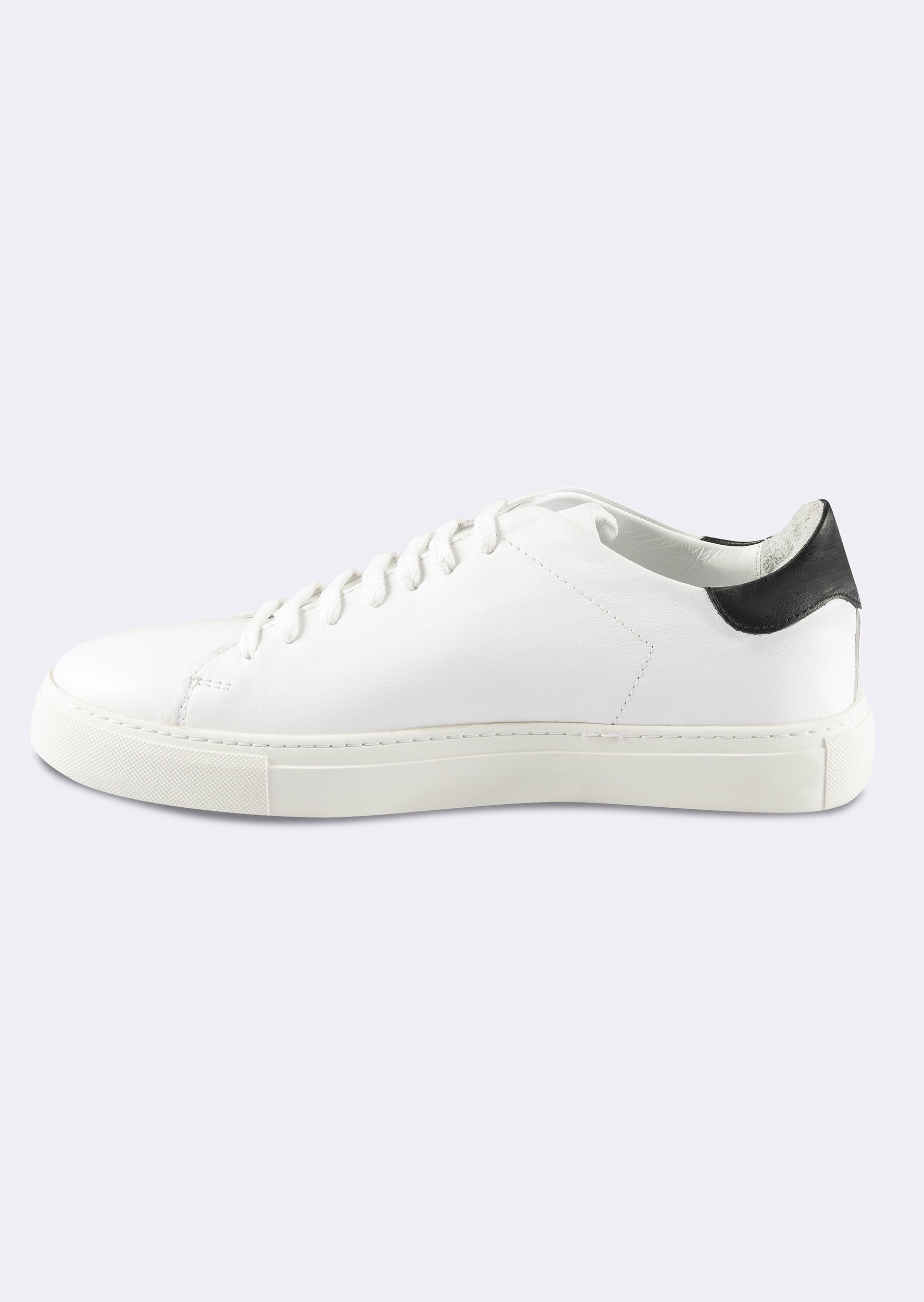 White - Black Trainers