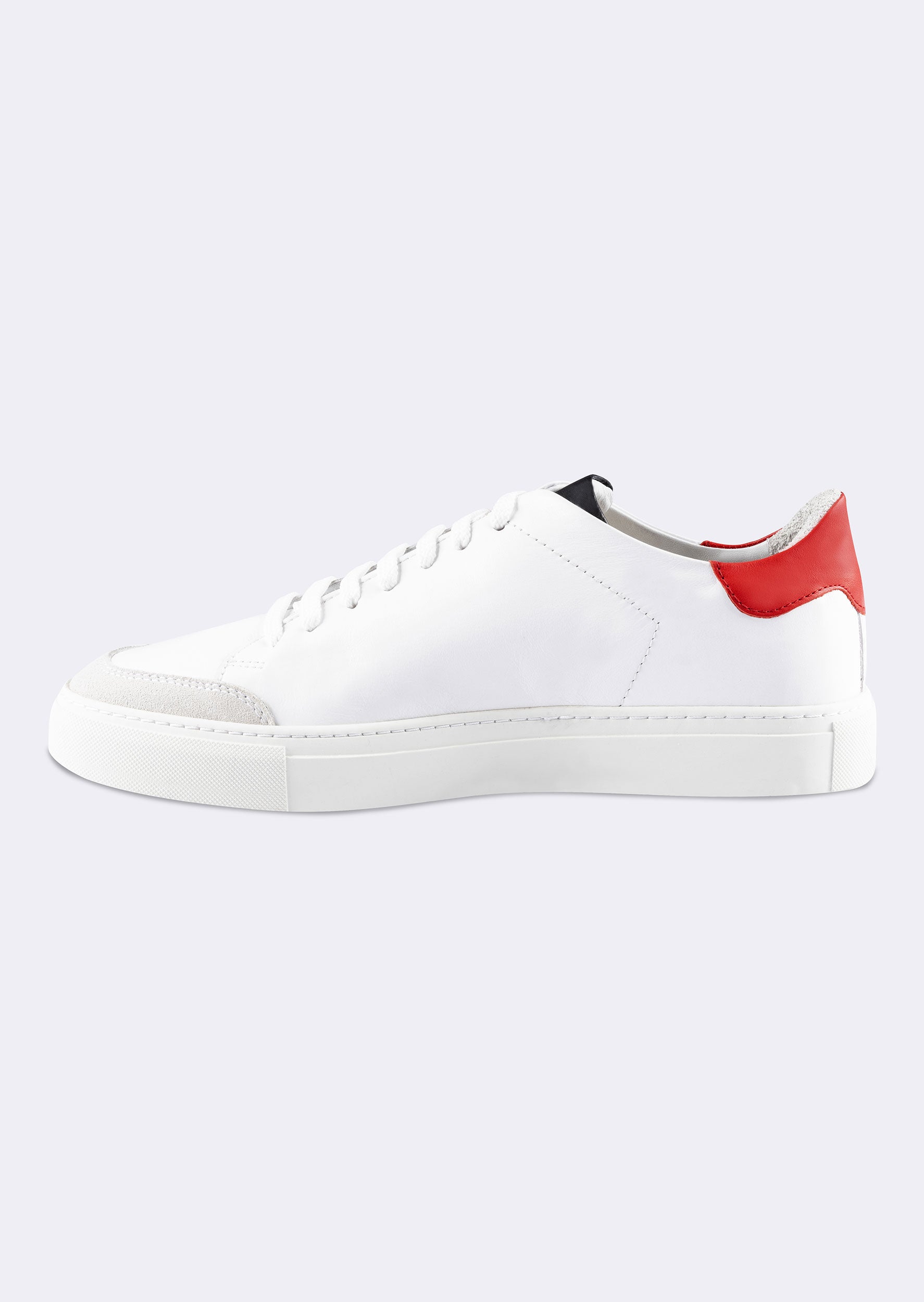 White - Red Trainers