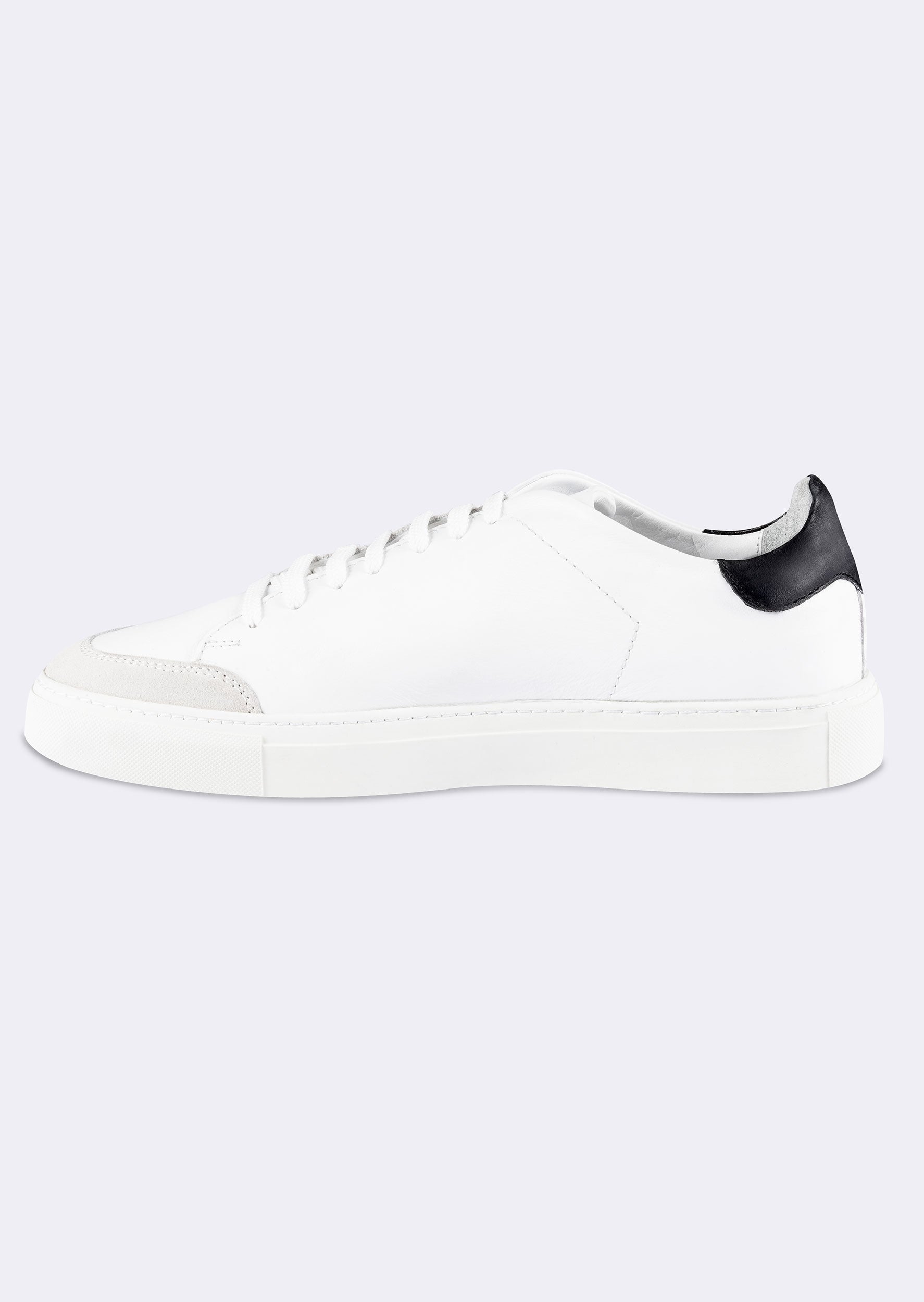 White - Black Trainers