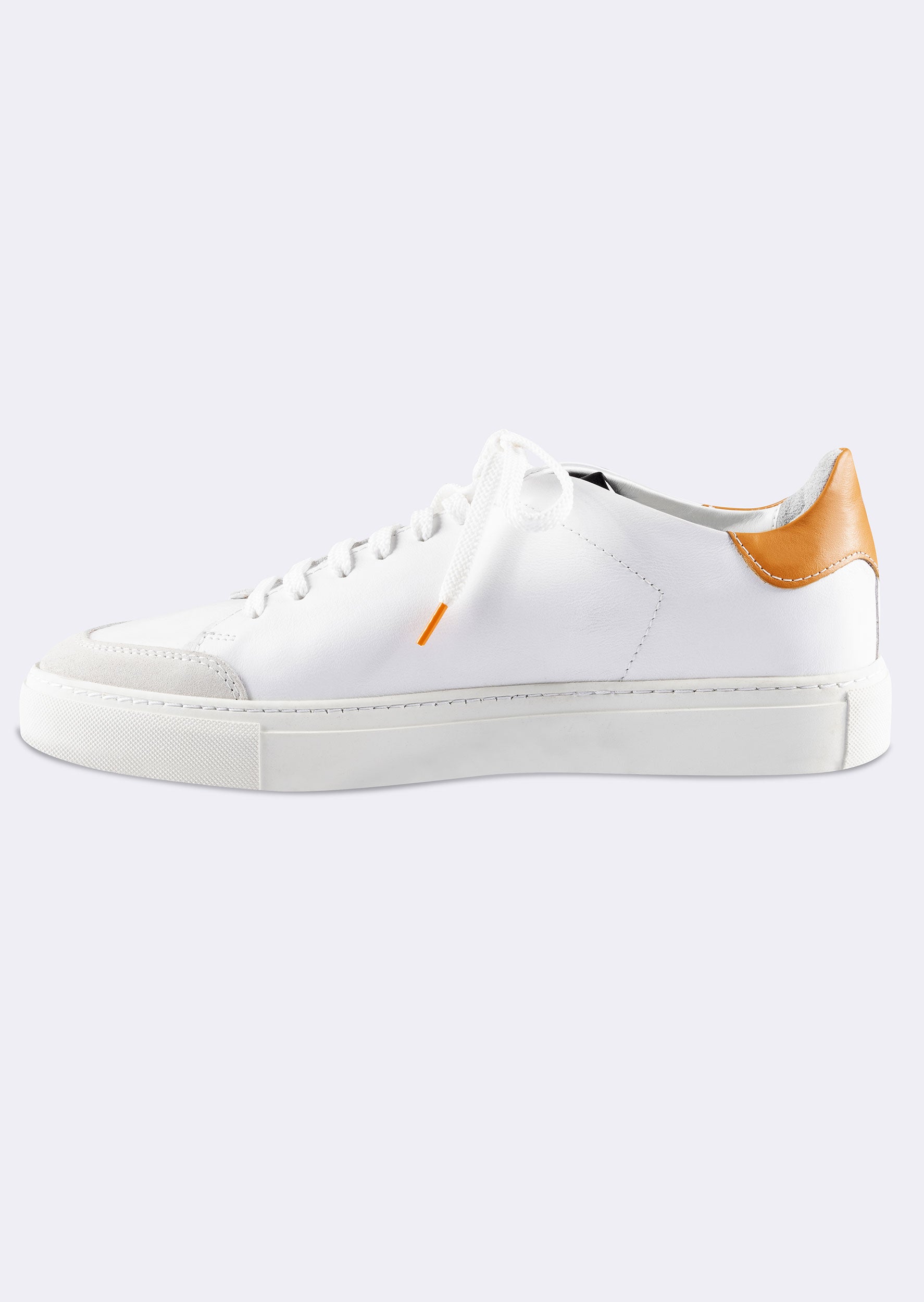 White - Orange Trainers